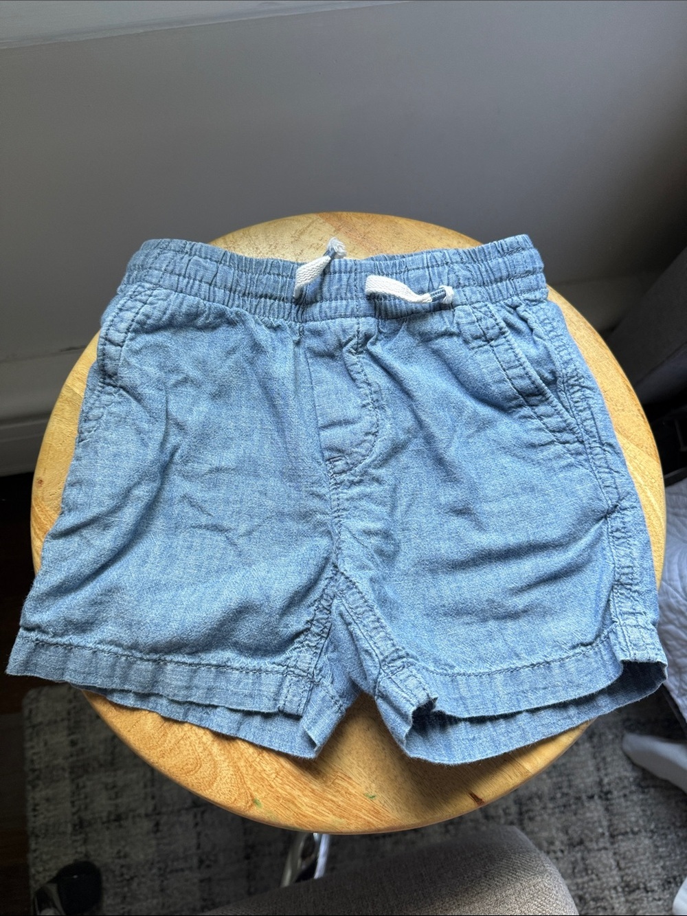 GAP Light Blue Baby/Toddler LinenShorts